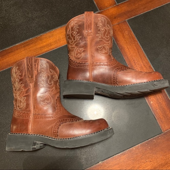 Ariat Womens Fatbaby Saddle Western Boot - Picture 2 of 8